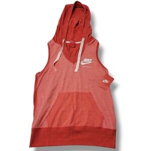 New Nike Top Size Small SM Sleeveless Shirt Hooded Nike Just Do It Graphic Print